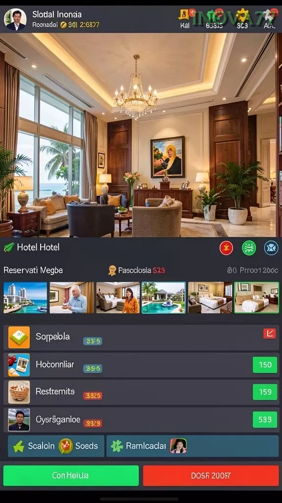 Cuplikan layar SUPRASLOT — menu navigasi